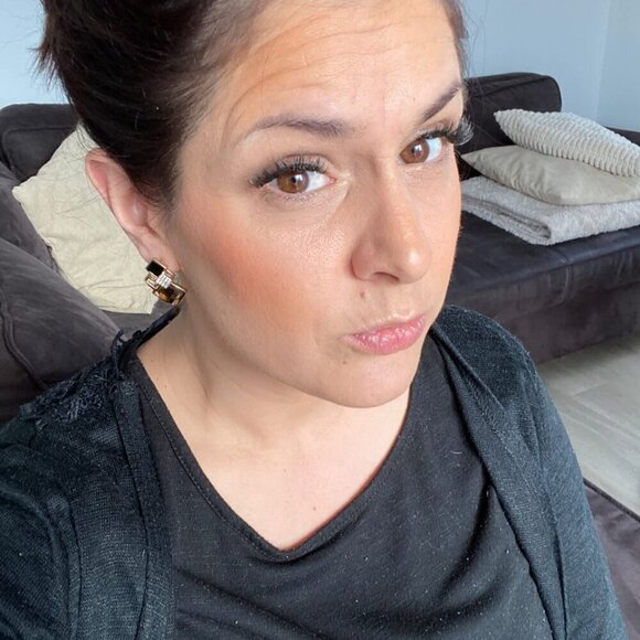 Women's Crystals Brown Simulated Topaz Rhombus Earrings Plated - Picture 3 of 10